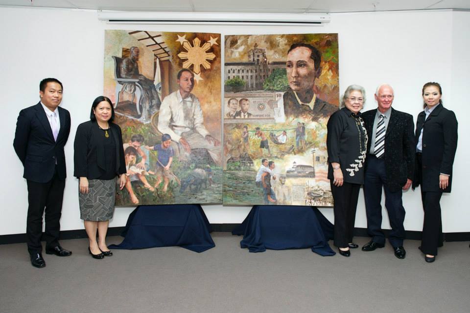 Daisy Ann Foundation Rizal series painting unveiling with guests